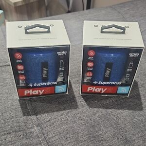 SuperBass Play2 Wireless Speakers - Blue